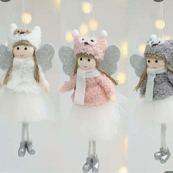 3 Christmas Angels Ornaments - Picture 1 of 4